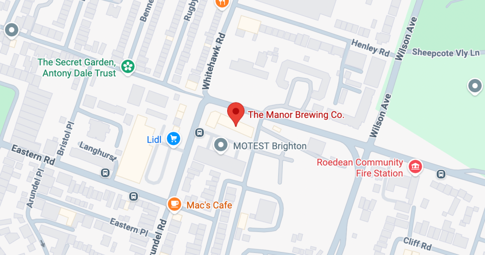 Map of brewery location